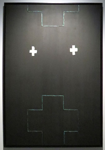 Els jardins de la mem&ograve;ria estan plens de creus estimades. 1993. Mixta sobre tela