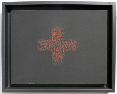 Red cross one. 1997. Acr&iacute;lic sobre tela