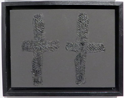 Two cross. 1996. Mixta sobre tela