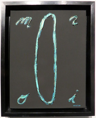 Homenatge a Miró (Estudi per a pintura). 1993. Mixta sobre tela