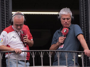 Ascens del Girona FC i el B&agrave;squet Girona. Rebuda a la pla&ccedil;a del Vi