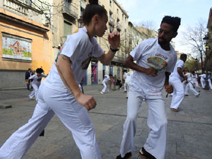 Capoeira a la Rambla de la Llibertat