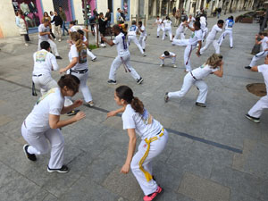 Capoeira a la Rambla de la Llibertat
