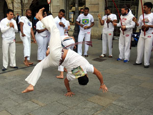 Capoeira a la Rambla de la Llibertat