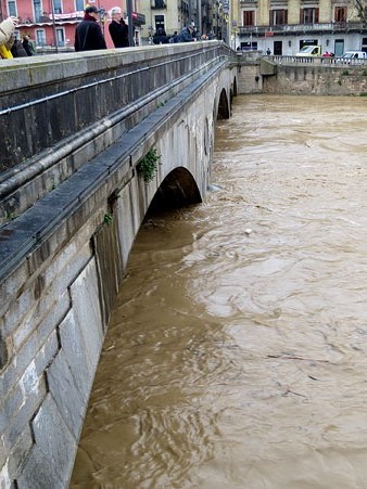 L'Onyar al pont de Pedra (22/01/2020)