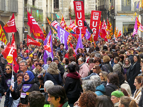 Dia de la Dona 2018 a Girona. Les manifestacions i concentracions
