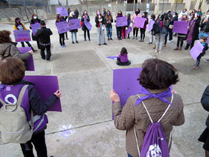 Commemoraci&oacute; del Dia de la Dona 2021 a la pla&ccedil;a de l'U d'octubre de 2017