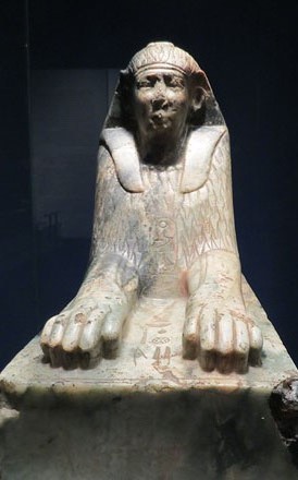 Esfinx del fara&oacute; Amenemhat IV. Gneis. Dinastia XII, regnat d'Amenemhat IV, Ca. 1808-1799 aC. Beirut, L&iacute;ban