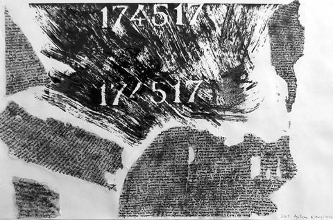 Obra d'Alexandra Genís. 174517 era el número de Primo Levi al camp d'Auschwitz