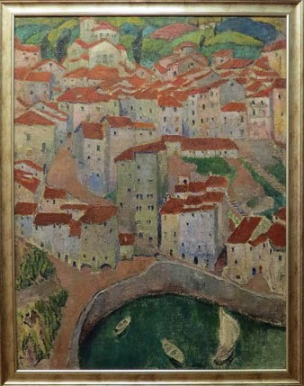 Mela Muter. Teulades d'Ondarroa (Pa&iacute;s Basc). 1913-1914