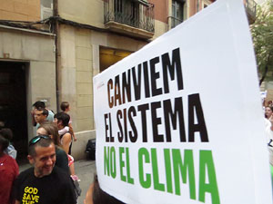 Manifestaci&oacute; contra el canvi clim&agrave;tic organitzada per Fridays for Future i Revoluci&oacute; o Extinci&oacute;