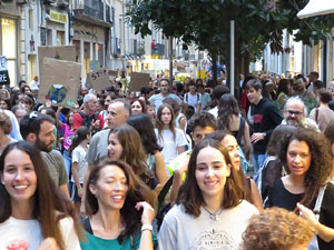Manifestaci&oacute; contra el canvi clim&agrave;tic organitzada per Fridays for Future i Revoluci&oacute; o Extinci&oacute;