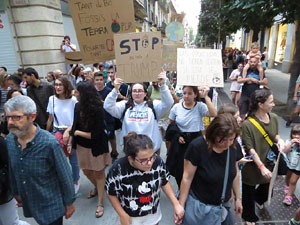 Manifestaci&oacute; contra el canvi clim&agrave;tic organitzada per Fridays for Future i Revoluci&oacute; o Extinci&oacute;