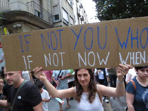 Manifestaci&oacute; contra el canvi clim&agrave;tic organitzada per Fridays for Future i Revoluci&oacute; o Extinci&oacute;