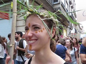 Manifestaci&oacute; contra el canvi clim&agrave;tic organitzada per Fridays for Future i Revoluci&oacute; o Extinci&oacute;