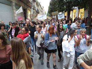 Manifestaci&oacute; contra el canvi clim&agrave;tic organitzada per Fridays for Future i Revoluci&oacute; o Extinci&oacute;