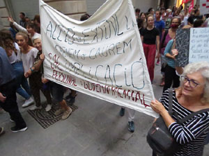 Manifestaci&oacute; contra el canvi clim&agrave;tic organitzada per Fridays for Future i Revoluci&oacute; o Extinci&oacute;