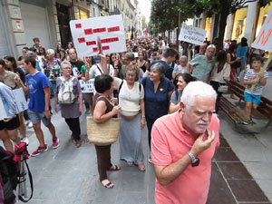 Manifestaci&oacute; contra el canvi clim&agrave;tic organitzada per Fridays for Future i Revoluci&oacute; o Extinci&oacute;