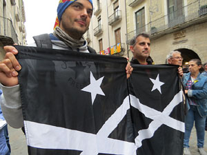 Manifestació 'Fem fora al rei espanyol de Girona'