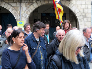 Manifestació 'Fem fora al rei espanyol de Girona'