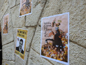 Manifestació contra l'acte de la Fundació Princesa de Girona