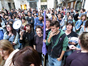 Manifestaci&oacute; contra la sent&egrave;ncia de La Manada
