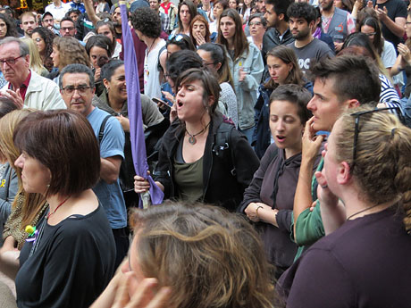 Manifestaci&oacute; contra la sent&egrave;ncia de La Manada