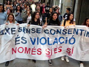 Manifestaci&oacute; contra la sent&egrave;ncia de La Manada