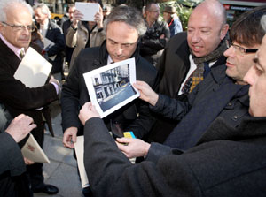 Col&middot;locaci&oacute; de la placa commemorativa del 4 de febrer de 1939