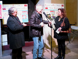 Premis homenatge Xavier Cugat, organitzat pel Festival de Cinema de Girona, a la pla&ccedil;a de l'Oli