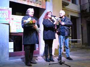 Premis homenatge Xavier Cugat, organitzat pel Festival de Cinema de Girona, a la pla&ccedil;a de l'Oli