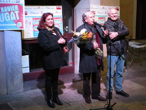 Premis homenatge Xavier Cugat, organitzat pel Festival de Cinema de Girona, a la pla&ccedil;a de l'Oli
