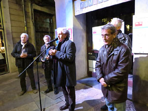 Premis homenatge Xavier Cugat, organitzat pel Festival de Cinema de Girona, a la pla&ccedil;a de l'Oli