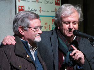 Premis homenatge Xavier Cugat, organitzat pel Festival de Cinema de Girona, a la pla&ccedil;a de l'Oli
