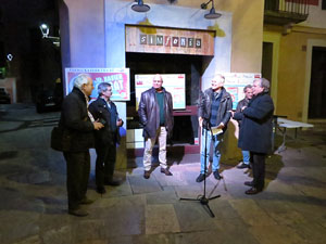 Premis homenatge Xavier Cugat, organitzat pel Festival de Cinema de Girona, a la pla&ccedil;a de l'Oli