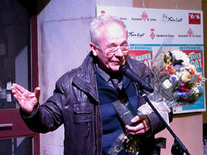 Premis homenatge Xavier Cugat, organitzat pel Festival de Cinema de Girona, a la pla&ccedil;a de l'Oli