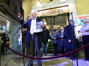 Premis homenatge Xavier Cugat, organitzat pel Festival de Cinema de Girona, a la pla&ccedil;a de l'Oli