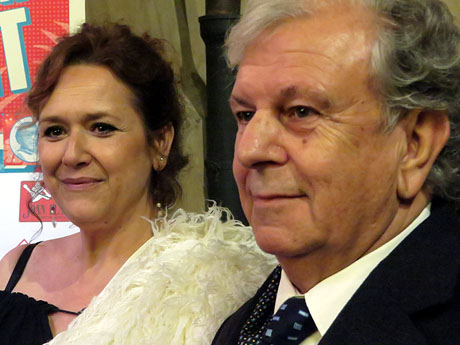 Premis homenatge Xavier Cugat, organitzat pel Festival de Cinema de Girona, a la pla&ccedil;a de l'Oli