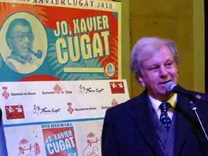 Premis homenatge Xavier Cugat, organitzat pel Festival de Cinema de Girona, a la pla&ccedil;a de l'Oli