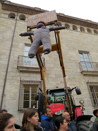 Tractor a la plaça de Pompeu Fabra