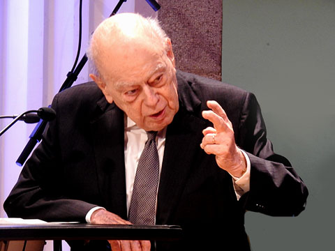 El President Jordi Pujol durant la seva intervenci&oacute;
