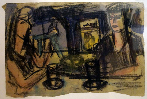 Dibuix. Enric Marqu&egrave;s. 1941-1989. T&egrave;cnica mixta sobre paper