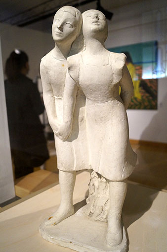 Dues nenes. Dom&egrave;nec Fita. 1950. Guix