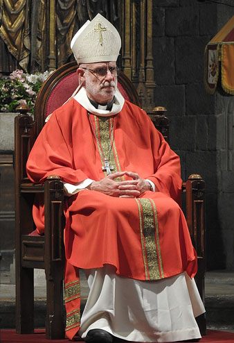 El bisbe de Girona, fra Octavi Vil&agrave;, durant la celebraci&oacute;