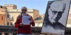 Homenatge a mossèn Bartomeu Barceló i Tortella a les escales de la Catedral de Girona