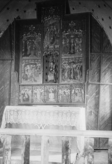 Altar i retaule de l'Esperança a l'església de Bolvir. 1923