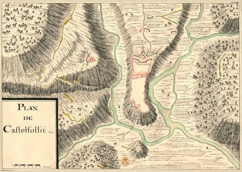 Plan de Castelfollit. Segle XVII