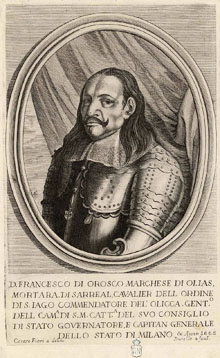 Francisco de Orozco y Ribera (1605-1668), marqu&egrave;s de Mortara, virrei i capit&agrave; general de Catalunya
