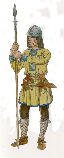 Guerrer carolingi. Segles VIII-IX