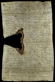 11 d'agost de 1324. Testament de Ramon Cant&oacute;, de Palafrugell, en el qual nomena com a marmessors el seu fill Bonanat Cant&oacute;, de Palafrugell, i Pere Saplana i Pere Torrent, de Torroella de Mont-ras